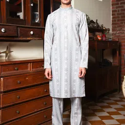 PATR Men Floral Printed Kurta-picture-37