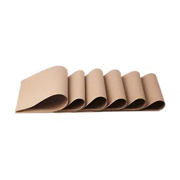 OBSESSIONS Beige 6 Pieces Heat Resistant Rectangle Table Placemats-53