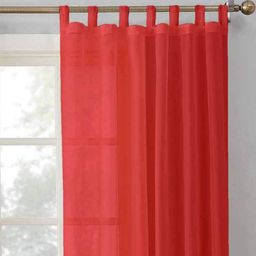 Dekor World Multicoloured Set of 2 Sheer Window Curtain image 2