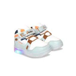 Crazyly Unisex Kids Solid Round Toe Velcro Regular Sneakers-46