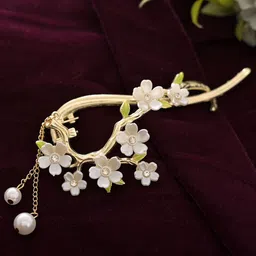 Silvermerc Designs Women Embellished French Barrette-40