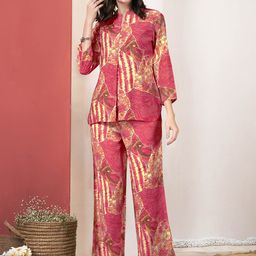 Anouk Printed  Top With Palazoo Co-Ords-picture-3