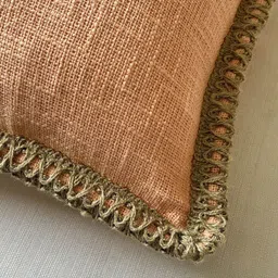 EXPORT HOUSE Pink & Brown Set of 2 Square Cushion Covers image 4
