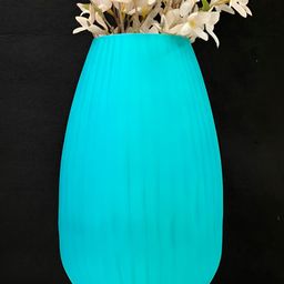 Timaya's Decor Blue Textured Steel Flower Vases-image-85
