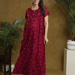 MomToBe Printed Maxi Nightdress-picture-3