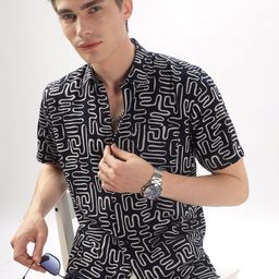 BS BLUE SQUAD Men Opaque Printed Casual Shirt-image-85