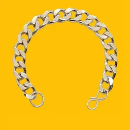 Dynamic Retail Global Men Silver Link Bracelet-18