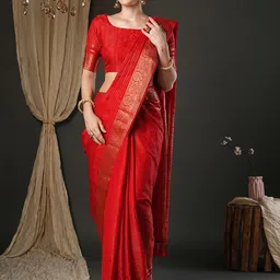 Anouk Woven Design Zari Banarasi Saree-image-63