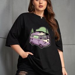 WOBE Graphic Printed Round Neck Pure Cotton Regular Fit T-shirt-image-97