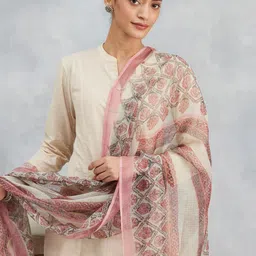 Fabindia Printed Cotton Silk Dupatta-picture-52