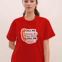 Zink London Women Typography Printed T-shirt-image-72