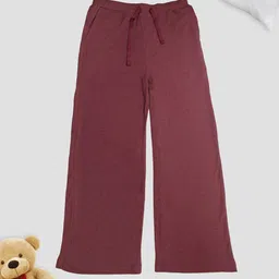 KiddoPanti Girls Cotton Ribbed Wide Leg Lounge Pants-picture-50