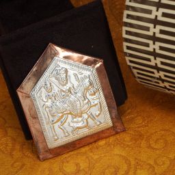 Khandoba Dev (Maharashtrian Dev Tak) 3gm Pure Silver Decorative Showpiece-6.98 cm-image-2