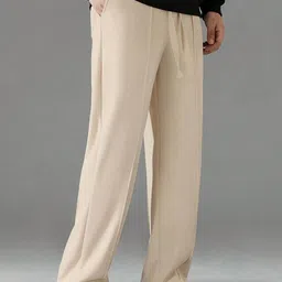 KAJARU Men Striped Chinos Trousers-picture-2