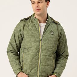 Monte Carlo Geometric Printed Hooded Padded-Style Bomber Jacket-picture-30