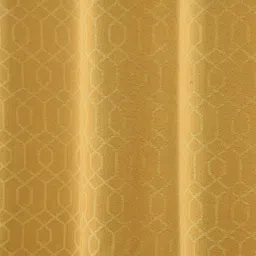 Saral Home Yellow Set of 2 Geometric Room Darkening Window Curtain-image-11