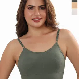 Moda Rapido Pack Of 3 Full Coverage Lightly Padded Everyday Bra-image-90