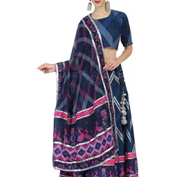 KOVET Printed Ready to Wear Lehenga & Blouse With Dupatta-28