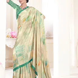 JIVORA Abstract Printed Pure Silk Saree image 3