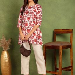 Moda Rapido Women Floral Printed Kurti-picture-3