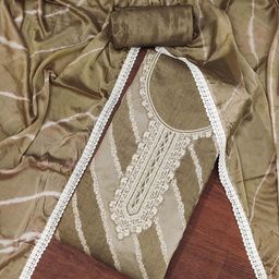 SHADOW & SAINING Banrashi Silk Semi-Stitched Dress Material-image-53