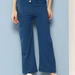 BAESD Women Comfort Mid-Rise Flared Bootcut Trousers-image-79