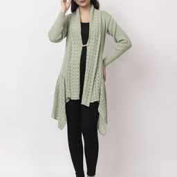 Dadu Dayal Women Longline Tie-Up Shrug-11