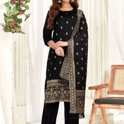 KALINI Women Ethnic Motifs Regular Kurta with Trousers & With Dupatta-picture-16