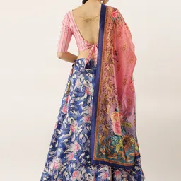 Kaizen TEXO FAB Digital Printed Semi-Stitched Lehenga & Unstitched Blouse With Dupatta image 5