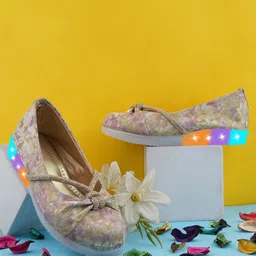 LMG Lifestyle Girls Embellished Party Mojaris Flats-image-76