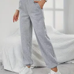 Imsa Moda Women Loose Fit High-Rise Joggers Trousers-image-29