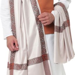 Royal-E-Kashmir Cashmere, Wool Printed Men Shawl-image-11