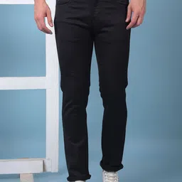 Canary London Men Smart Slim Fit Low-Rise Printed Stretchable Jeans-image-70