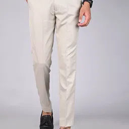 MANCREW Men Smart Mid-Rise Easy Wash Formal Trousers-image-13