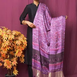 Unnati Silks Ethnic Motifs Printed Block Print Dupatta image 2
