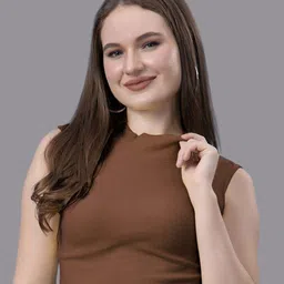 Friskers Women High Neck Cotton Crop Top-picture-20