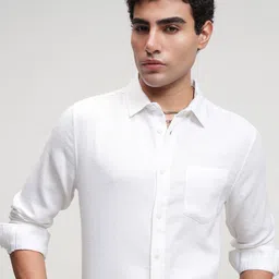 HIGHLANDER Spread Collar Long Sleeves Slim Fit Casual Shirt-image-31