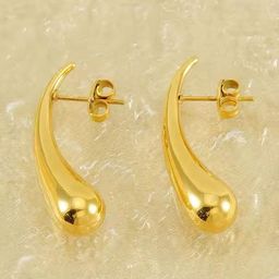 MEENAZ Teardrop Shaped Studs Earrings-12