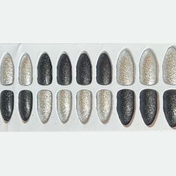 CHRONEX Set Of 24 Glitter Reusable Press On Nail Extensions image 5