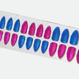 CHRONEX Set Of 24 Glitter Reusable Press On Nail Extensions image 5
