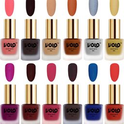 VOLO Set Of 12 Velvet Matte Nail Polish - 8 ml Each-image-56
