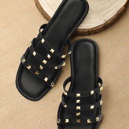 LA FASHUB Women Embellished Open Toe Flats-image-97