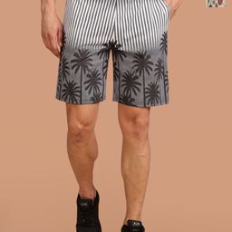 BULLMER Men Pack Of 2 Printed Mid-Rise Regular Shorts-image-39