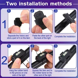 dstechbar Cycle 4 Digit Lock with Universal Safety Small Light High Security (Combo) Bicycle Lock image 5