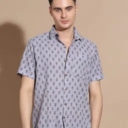 Anouk Men Smart Floral Opaque Printed Casual Shirt-image-18