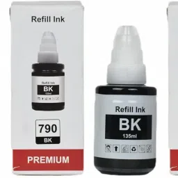 HV Cartridges GI 790 Ink Refill for Canon PIXMA G1000,G1010,G1100,G2000,G2002,G2012 Printer Black Ink Bottle-1