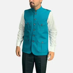 GARGIAN Master Cut Men Green Polyester Jackets-picture-13