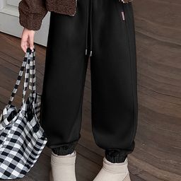 LULU & SKY Girls Slim Fit High-Rise Trousers-image-81