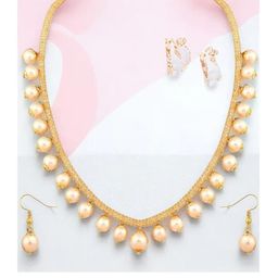 BMINO Women Gold Jewellery Set-image-99