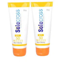 Solecross Set Of 2 Sun Block Sunscreen Lotion With SPF 50 PA++++ - 50 g Each-1